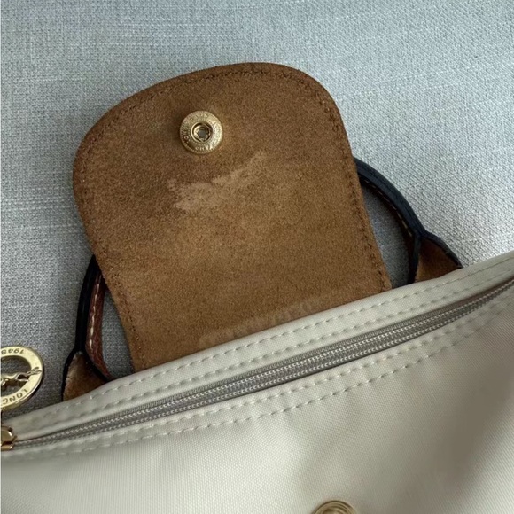 Longchamp Brown and Cream Mini Bag - Picture 7 of 8